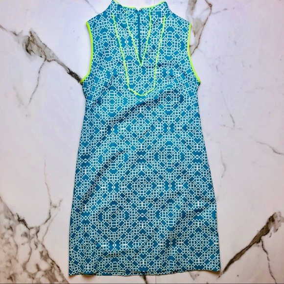 eliza j mandarin collar shift dress